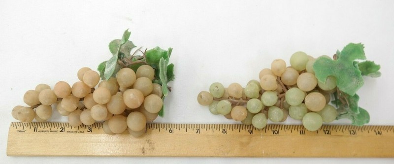 Bunches of Plastic Grapes Fake Fruit Green And Red Lot of 9 TF gallery
