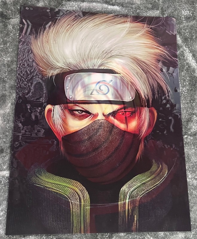 Naruto-Kakashi,Tobi -3D Poster 3D Lenticular Flip Effect,2 Images In One gallery