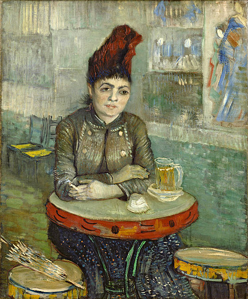 Vincent van Gogh – In the café Painitng Canvas Print wall home Decor