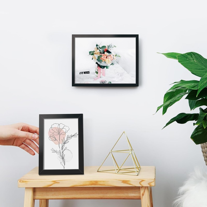5 Pack Picture Frame 8x10 for Wall Decoration Stable and Sturdy Frame and Plexig gallery