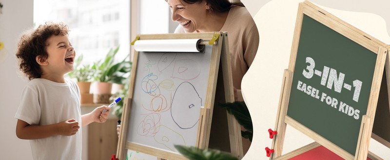 JOYOOSS Art Easel for Kids As 4-8 Easels for Toddlers,Toddler Art Kids gallery