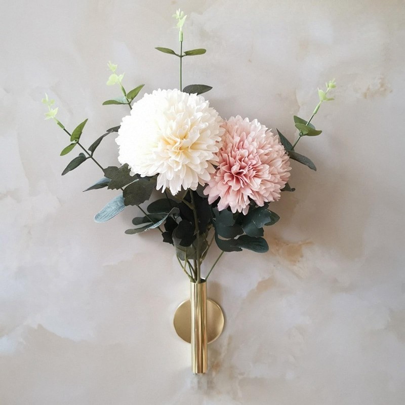 Wall Planters,4 Pcs Wall Mounted Metal Hanging Plant Holder for Indoor Small ... gallery