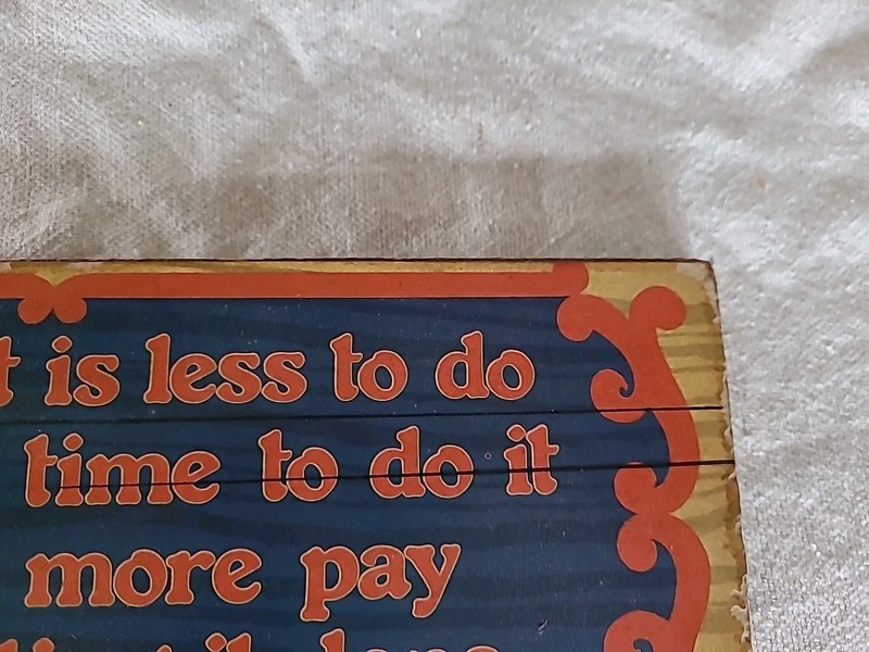 Abbey Press Wall Hanging Sign ALL I WANT IS LESS TO DO gallery