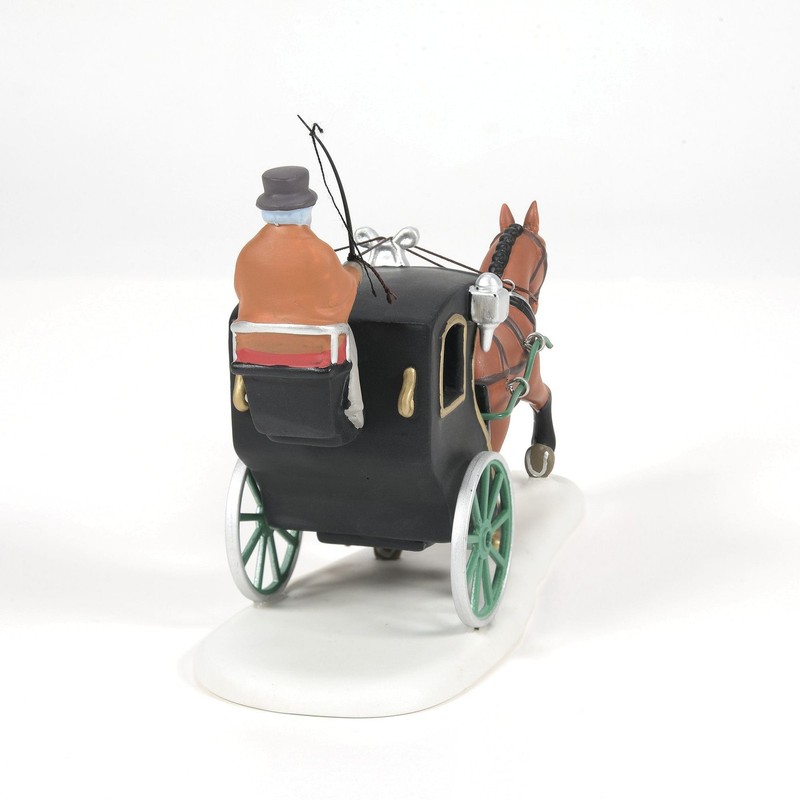 Department 56 Dickens Village Accessories Holiday Cab Ride Horse Drawn Carriage gallery