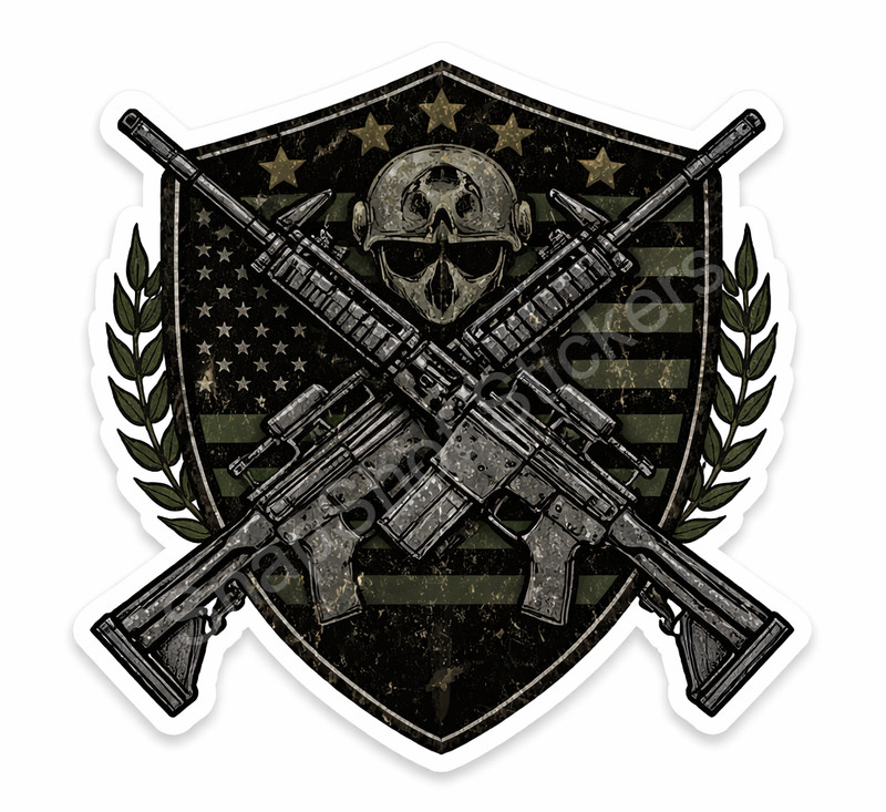 US Army Decal Sticker United States Military Veteran Logo Seal Flag 13