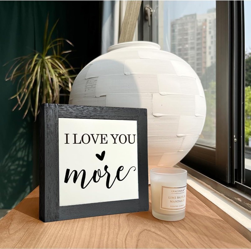 Inspirational Wood Signs - Love Signs & Plaques for Desk, Tabletop, Shelf & K... gallery