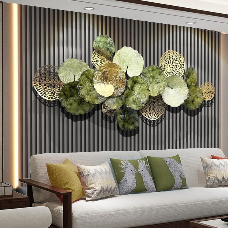 Eye-Catching Black and Gold Geometric Wall Art - Modern 3D Sculpture, 59" gallery