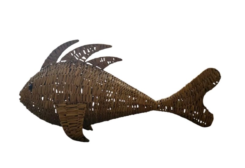 Handwoven Rattan Fish 30″ – Unique Home Decoration Great Conversation Starter