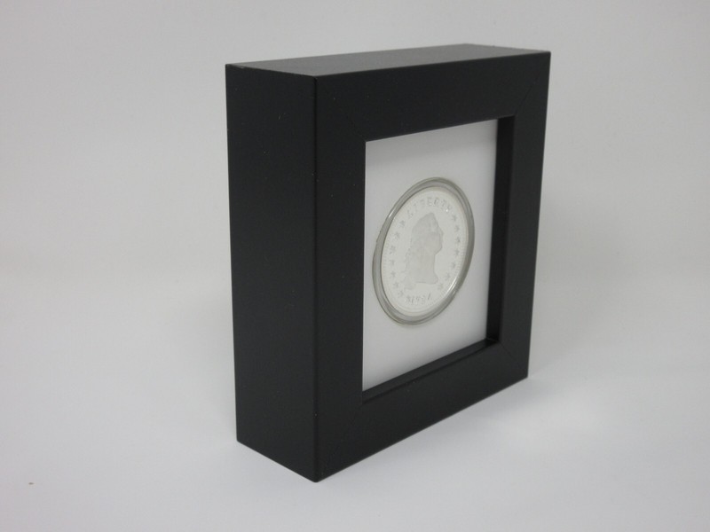 1 OUNCE SILVER ROUND (NOT INCLUDED) SMALL DISPLAY FRAME gallery
