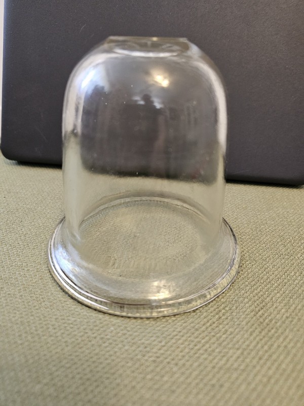 Vintage Glass Cloche 4″x 4” Flared BELL JAR Garden Cloche Dome Apothecary