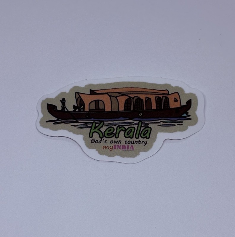 Kerala India Sticker Boat Raft Travel Art Decal Vinyl Country Souvenir Tc9