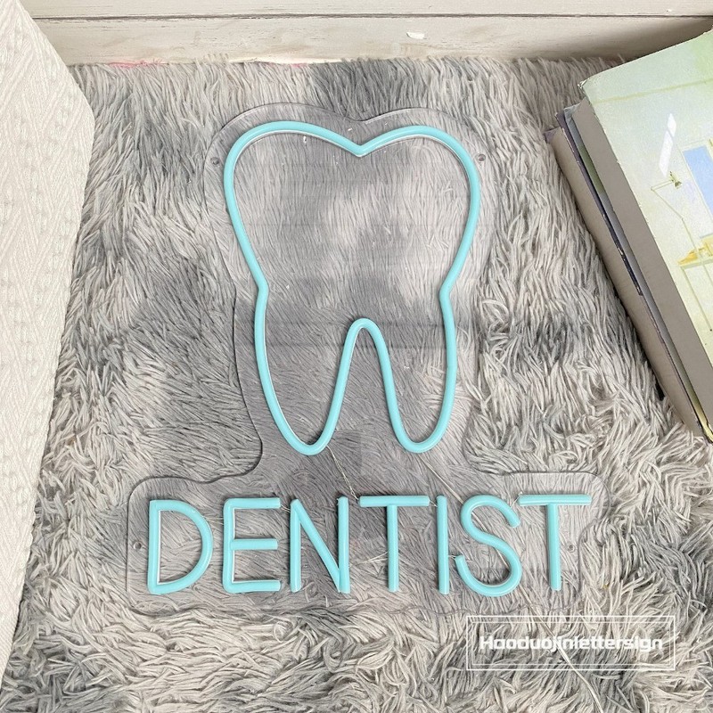 Custom Tooth LED Neon Sign Dental Office Decor Wall Sign Business Sign gallery