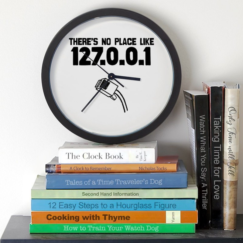 CafePress 127.0.0.1 Unique Decorative 10" Wall Clock (33411910) gallery
