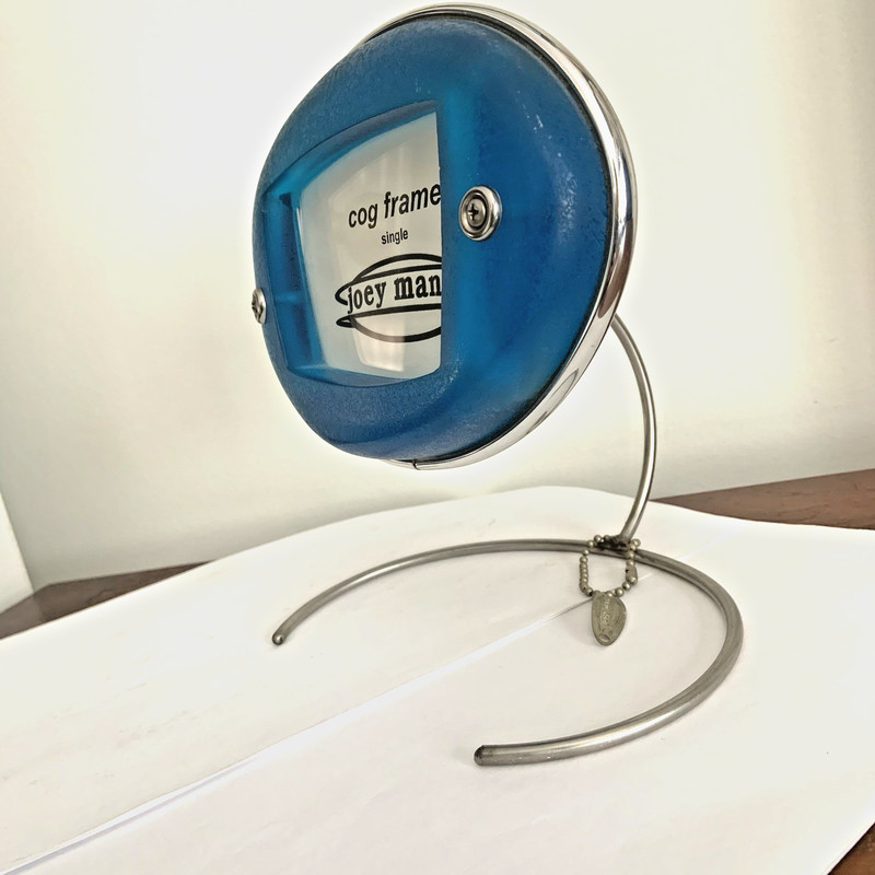 Joey Manic Picture Frame Single Cog Frame Blue Vintage 1990s Designer Decor gallery