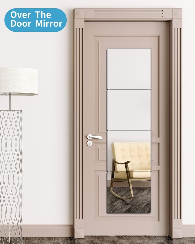 Unbreakable Full Length Mirror For Wall Mounted, Over The Door Mirror, Full B... gallery
