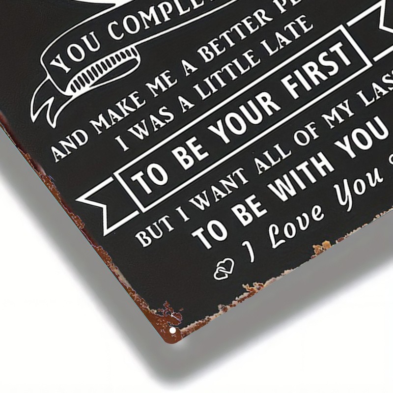 Metal Sign Love Puzzle 8x12 Inches 20x30cm gallery