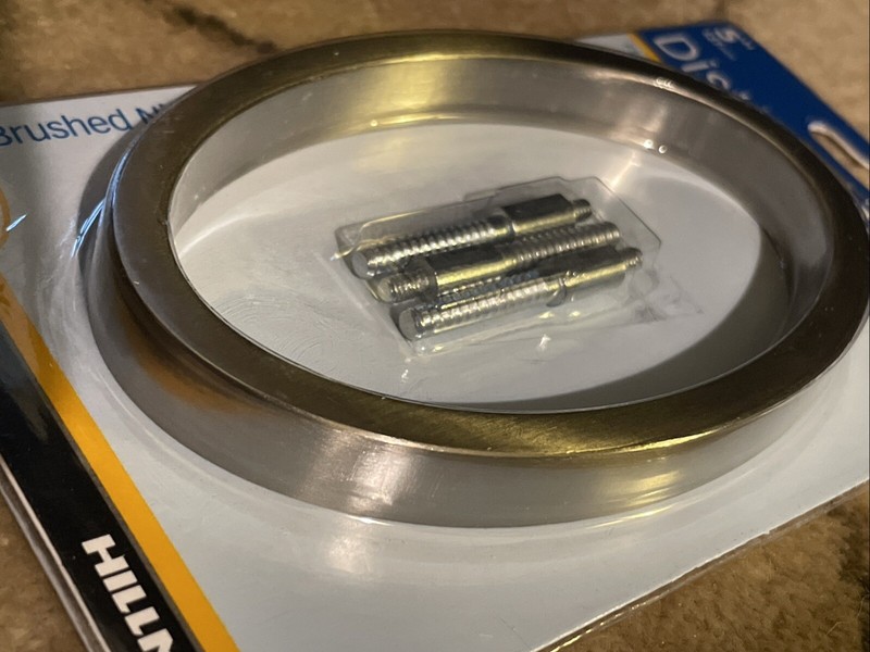 NWT Hillman Distinctions - House Address Number "0" Satin Nickel, 5-In. - 844700 gallery