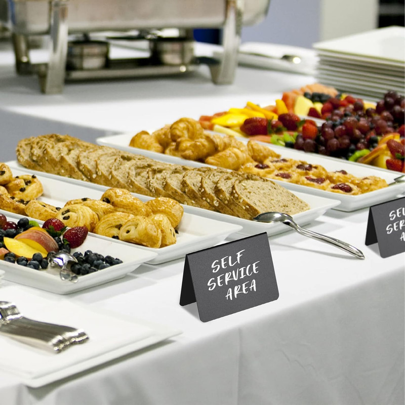 12 Pack 4"X3"Mini Chalkboard Signs for Chalk Sign for Food - Party - Buffet - Ta gallery