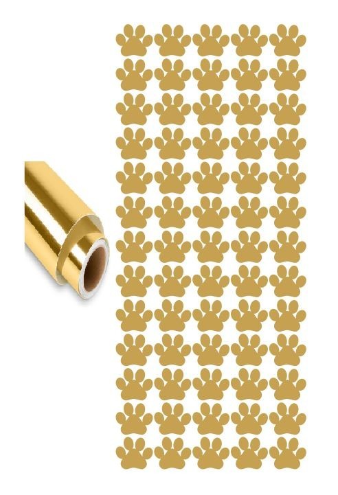 Paw Stickers Sticker Chrome Golden 3/4″ DC15 Envelope Seals Arts & Crafts Vinyl