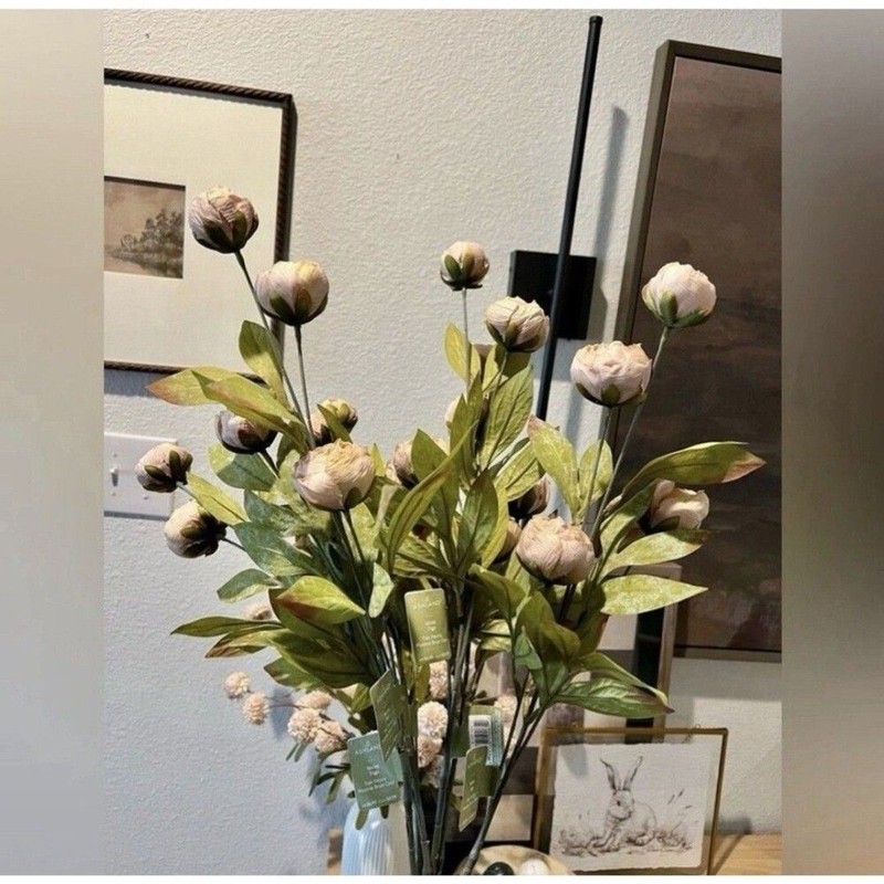 VIRAL Ashland Peony Stems – Set of 10 (5 Cream + 5 Tan) | RARE | NEW with Tags gallery