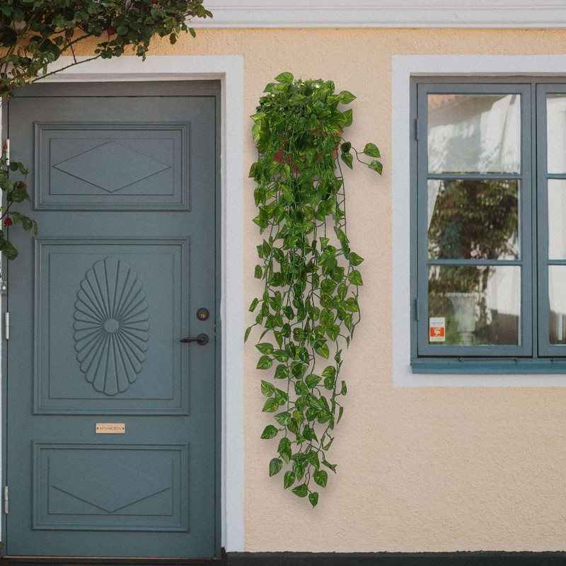 2Pcs Artificial Ivy Leaf Plants Fake Hanging Garland Vine In/Outdoor Home Decors gallery