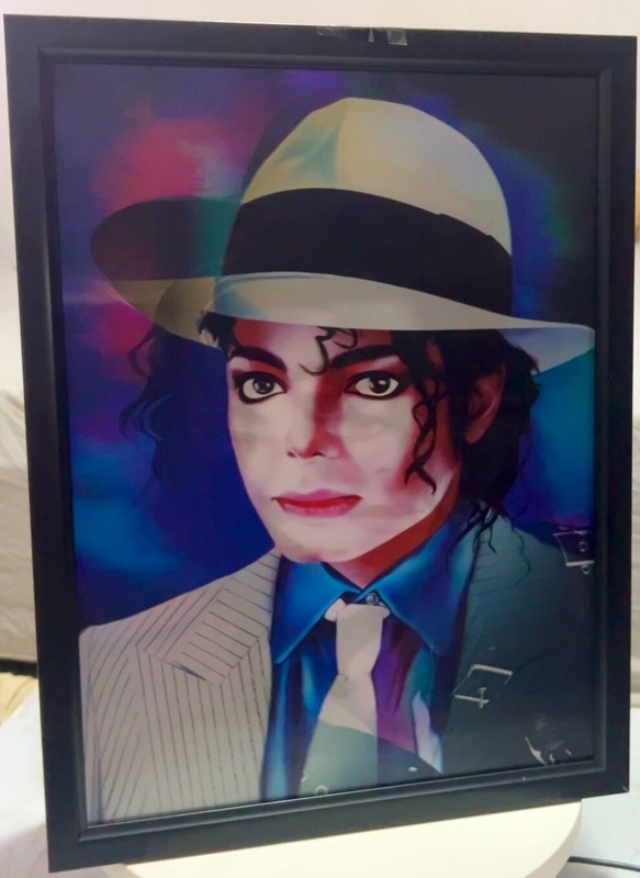 King of Pop-Michael Jackson Poster 3D Lenticular Flip Effect,3 Images In One