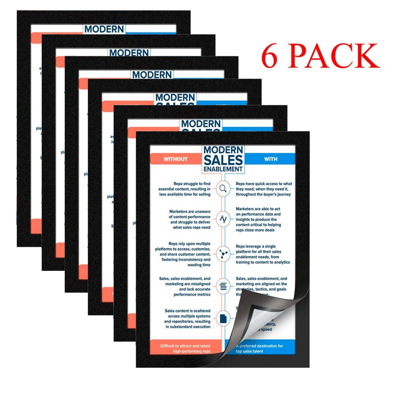 Mainstays 8.5x11 Picture/Document Sign Holder Pockets with Magnetic Adhesive