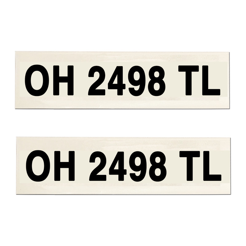 Boat Registration Numbers Vinyl Decal Sticker Set – 3″ Tall – 869