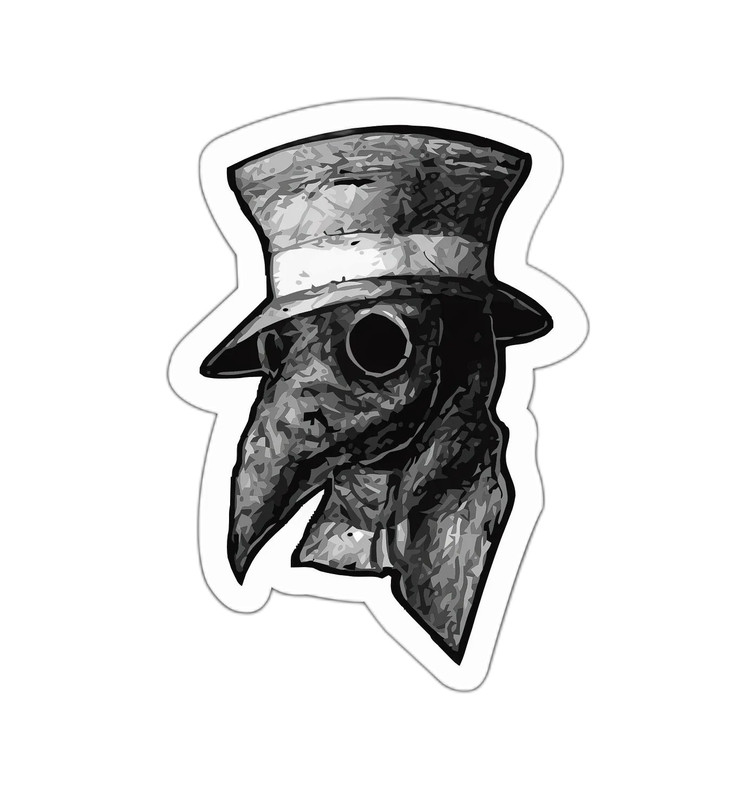 Plague Doctor Sticker Decal