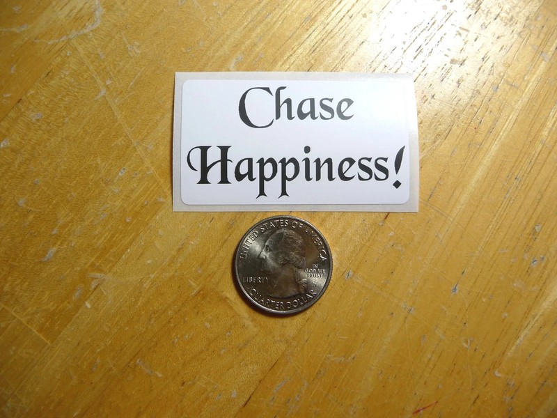 CHASE HAPPINESS STICKER DECAL 1 – 50 BULK PACK FUNNY FOLLOW DREAMS PLAN