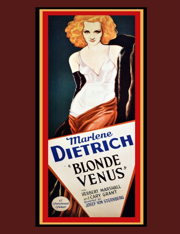 2254.Arlene Dietrich Blonde Venus Art Decoration POSTER.Home Graphic Design.