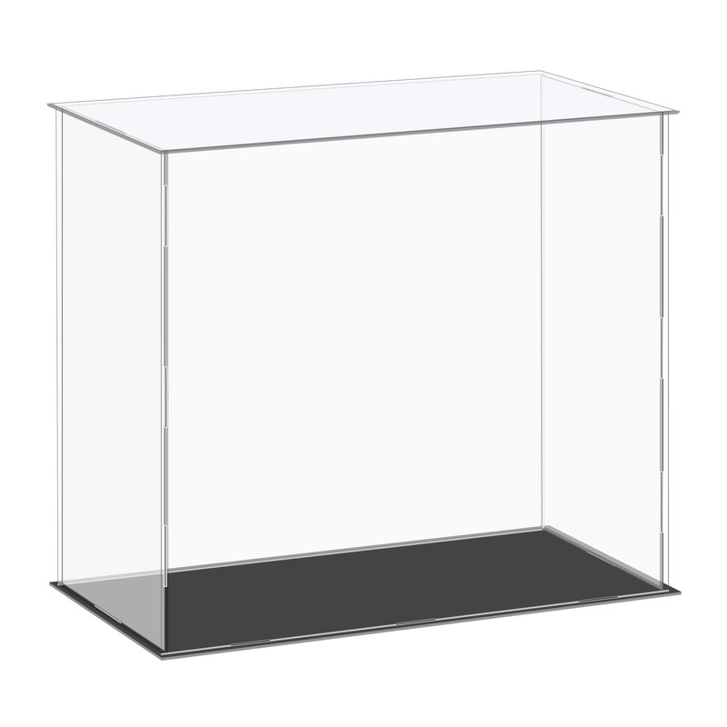 Acrylic Display Case Plastic Box Cube Storage Box Clear 36x16x30.5cm