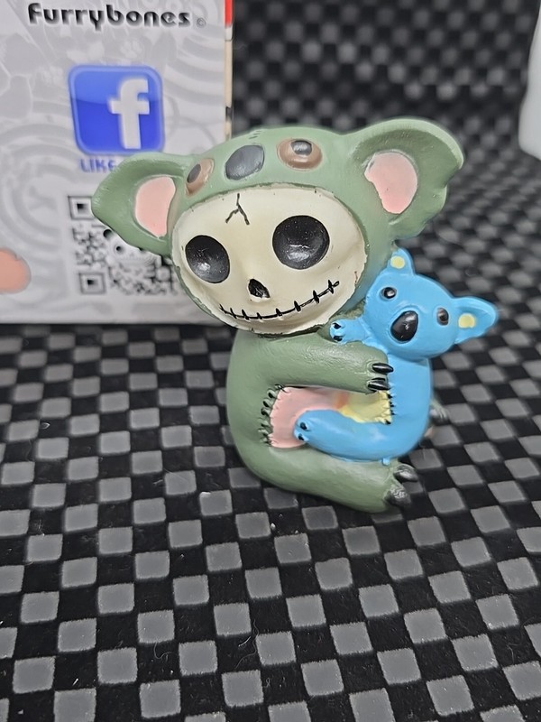 Furrybones Hugs Skeleton Dressed in a Koala Bear Costume Figurine Statuette New gallery