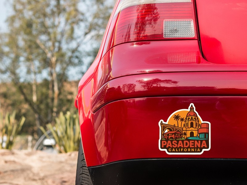 Pasadena California Sticker Decal Vinyl Die-Cut City Skyline Landmark Design gallery
