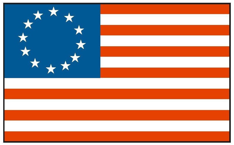 Historical BETSY ROSS Flag Sticker Decal F56