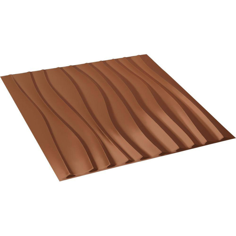 19-5/8-In W X 19-5/8-In H Shoreline Endurawall Decorative 3D Wall Panel Copper gallery