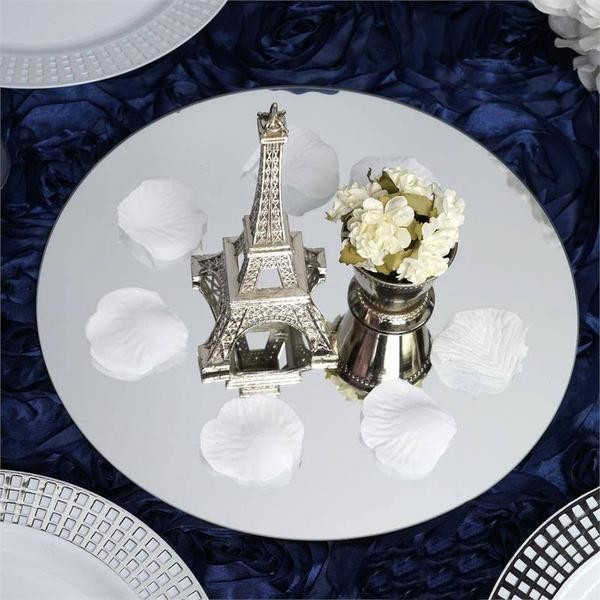 24 pcs 10″ Round MIRRORS Wedding Party Reception Wholesale CENTERPIECES Supplies