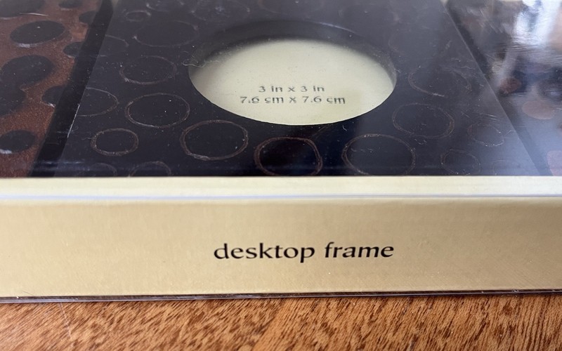 Vintage Set of 3 Pier 1 Wood Carved Modern Rustic Desktop Photo Frames NIOP gallery