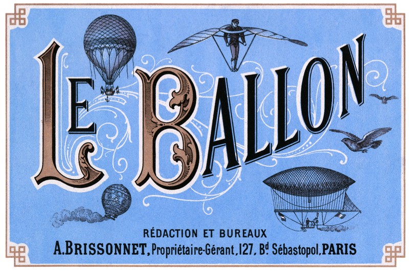 Vintage POSTER.Home wall.Hot air Balloon ad.House Office Room Decor726i