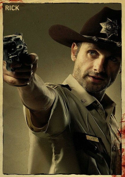 2020 poster of Rick from The Walking Dead Season 7 (Approx. 16 x 11 inches)