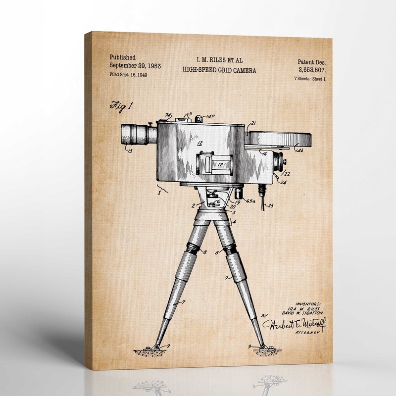 High Speed Camera Canvas Print, Photography Decor
