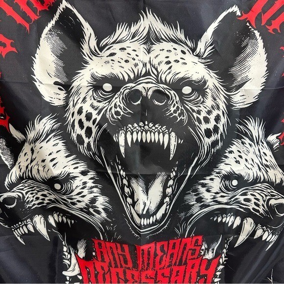 Any Means Necessary Tapestry THE FEAR OF DEMON MORTALS IN WHENE artwork Flag gallery