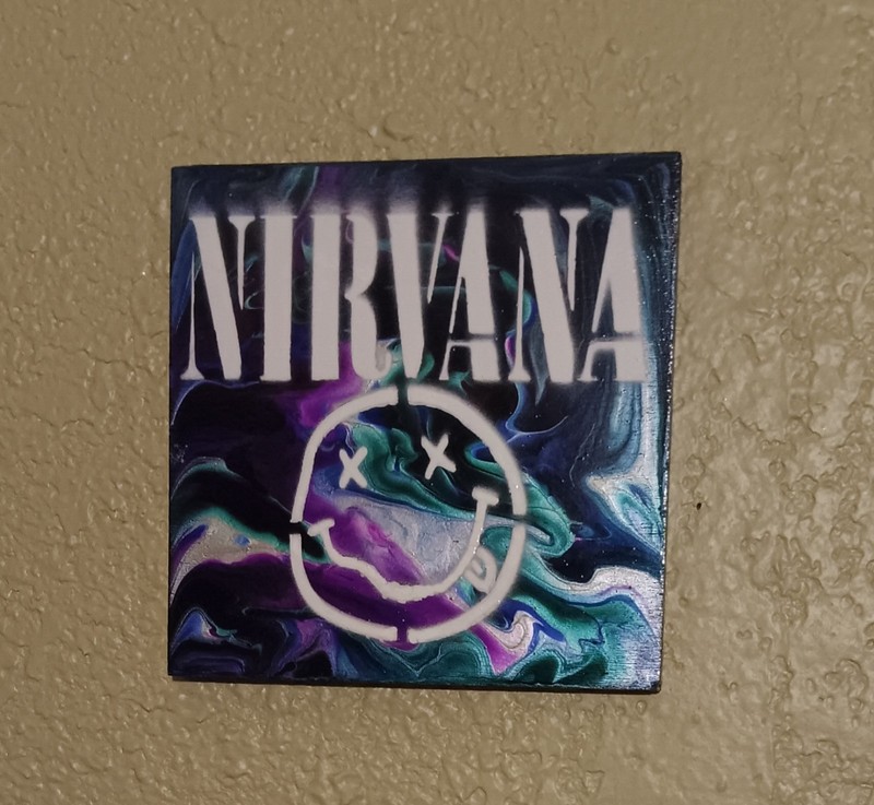 Nirvana Smiley Face Psychedelic Acrylic Art – Original Painting