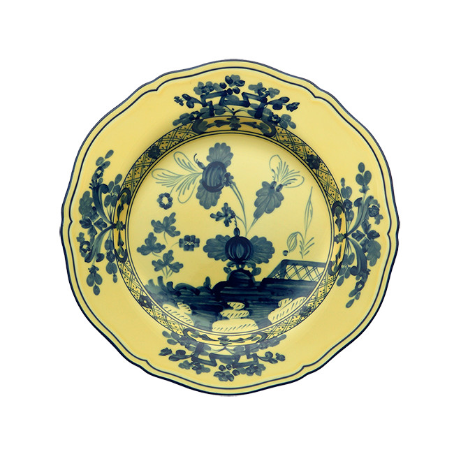 Richard Ginori Oriente Italiano – Dessert Plate 21cm Citrine Porcelain Ginori