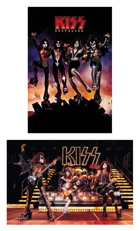 Kiss – 2 Piece Music Poster Set (Destroyer & Live On Stage) (Size: 24″ x 36″)