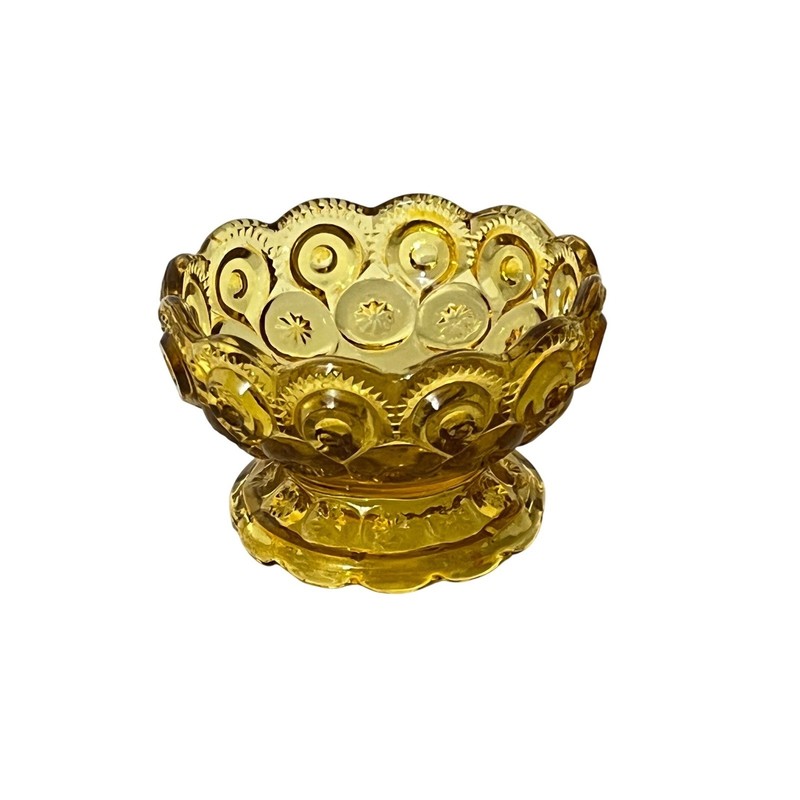 LE Smith Candy Dish Unisex OS Amber Moon and Stars Heritage Vintage Glass Bowl