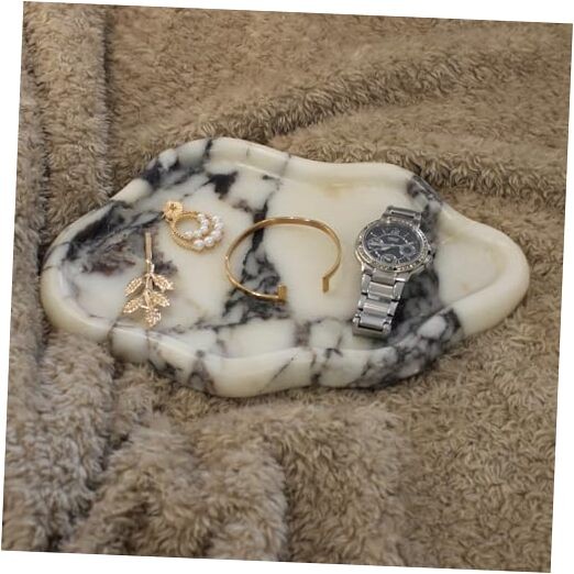 Natural Marble Tray Cloud Shape, Jewelry Dish Trinket Dish for Calacatta Viola