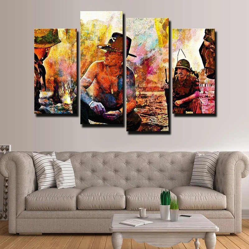 Apocalypse Now Movie Robert Duvall Lt. Colonel Kilgore 4 Piece Canvas Wall Art