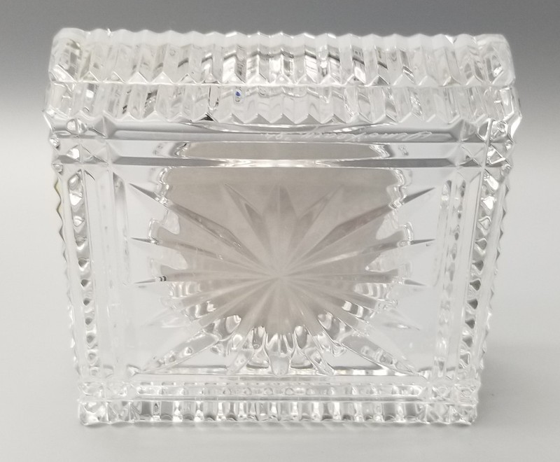 Waterford Crystal Desk Clock Analog Approximately 5x4x2 Inches Tested Works gallery
