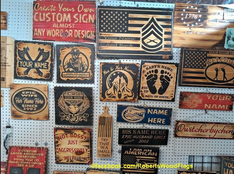 Stay Sharp Wood Wall Art Patriot Sign 11.25x22x.75 In gallery